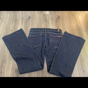 7 for all mankind Dojo Flared leg cut dark blue 27